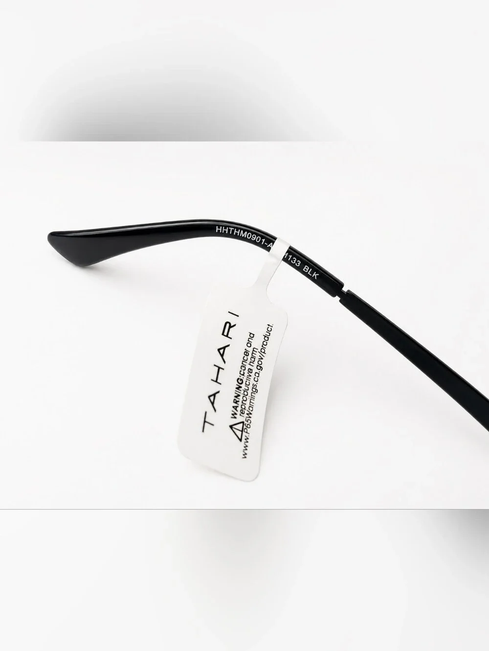 Tahari Sleek Black Temple Sunglasses